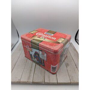 Carnation Hot Cocoa Mix Large Christmas 1997 Chocolate Tin with Lid Sealed